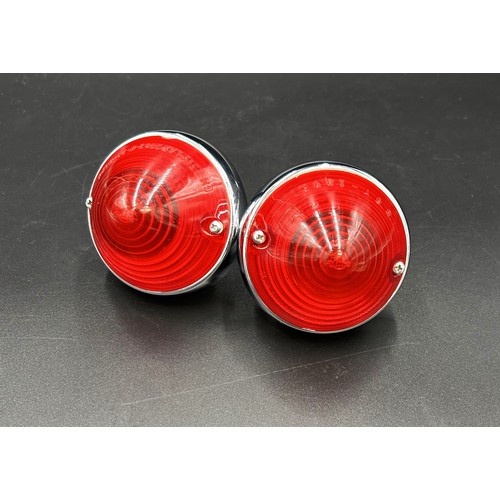 496 - A PAIR OF ORIGINAL FERRARI 250 SWB/GTO TAIL LIGHTSWith OEM Leart lenses, stamped on the light body 1... 