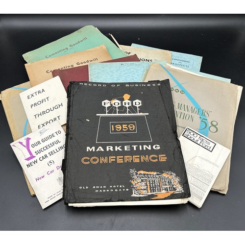 480 - 1940S - 1950S FORD INTERNAL SALES MANAGEMENT INFORMATIONA number of internal documents and dossiers ... 