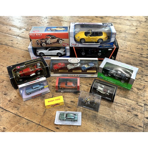 515 - 15 BOXED MODEL AND RADIO-CONTROLLED CARSComprising of:Porsche 911 Carrera S Cabriolet by Maisto (1.1... 