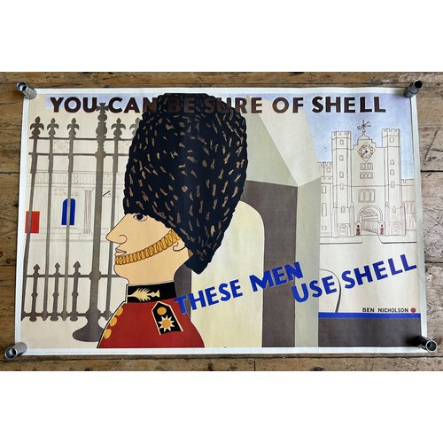 486 - A SET OF SIX PERIOD SHELL POSTERSPrinted to the base of each poster, 'Copyright Shell-Mex and BP Lim... 