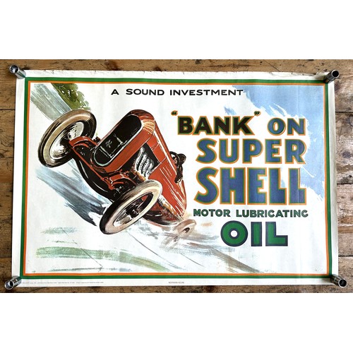 486 - A SET OF SIX PERIOD SHELL POSTERSPrinted to the base of each poster, 'Copyright Shell-Mex and BP Lim... 