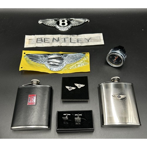 488 - A COMBINED LOT OF ROLLS-ROYCE AND BENTLEY MEMORABILIAComprising:- Two Bentley and Rolls-Royce Hipfla... 