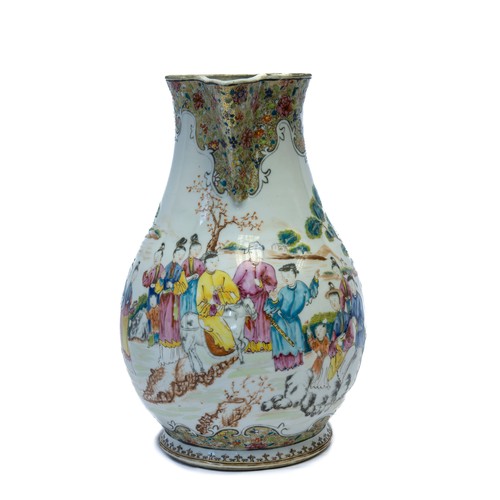 1976 - A MASSIVE CHINESE EXPORT FAMILLE ROSE JUGQIANLONG PERIOD (1736-1795)decorated with figures in a rura... 