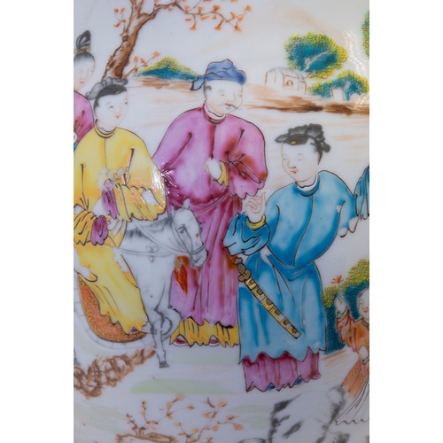 1976 - A MASSIVE CHINESE EXPORT FAMILLE ROSE JUGQIANLONG PERIOD (1736-1795)decorated with figures in a rura... 