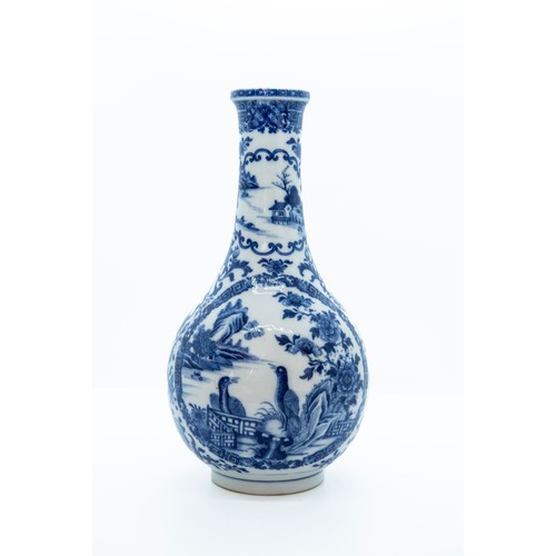 1980 - A FINE CHINESE BLUE AND WHITE EWERQING DYNASTY, 19TH CENTURYdecorated with a panel depicting birds i... 