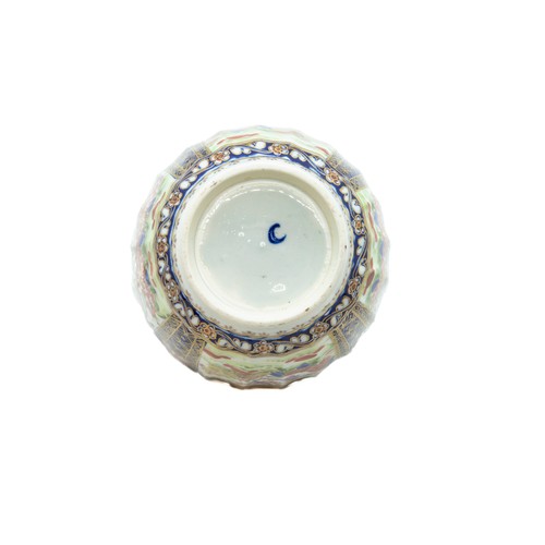 799 - A DR WALL WORCESTER SUCRIERCIRCA 1770Decorated in Imari style, 11cms high (2)