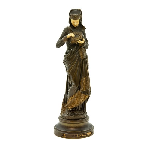 1718 - AFTER ALBERT-ERNEST CARRIER-BELLEUSE (1824-1887)LISUESEbronze and ivory25.5cm highIvory Exemption Ce... 