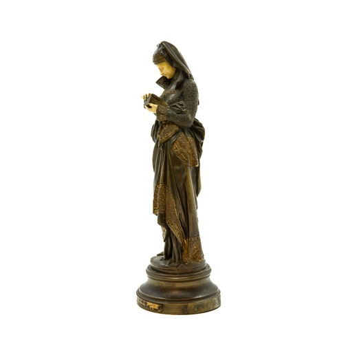 1718 - AFTER ALBERT-ERNEST CARRIER-BELLEUSE (1824-1887)LISUESEbronze and ivory25.5cm highIvory Exemption Ce... 