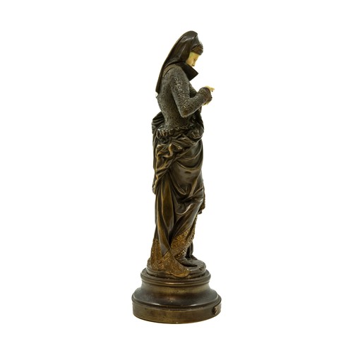 1718 - AFTER ALBERT-ERNEST CARRIER-BELLEUSE (1824-1887)LISUESEbronze and ivory25.5cm highIvory Exemption Ce... 