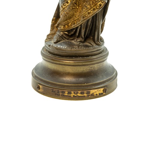 1718 - AFTER ALBERT-ERNEST CARRIER-BELLEUSE (1824-1887)LISUESEbronze and ivory25.5cm highIvory Exemption Ce... 