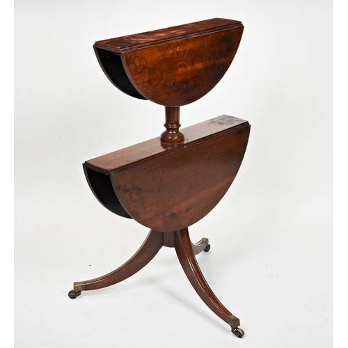 1533 - A REGENCY MAHOGANY TWO TIER DUMB WAITERCIRCA 1815with two drop leaf graduated tiers60cm wide, 84cm h... 