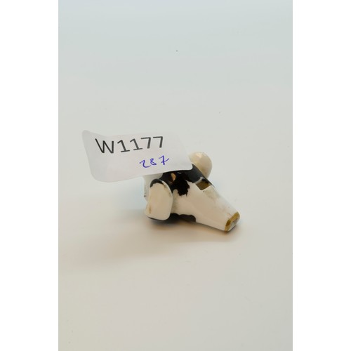 1227 - A DOGS HEAD FORM WHISTLEEARLY 19TH CENTURY4.5cms