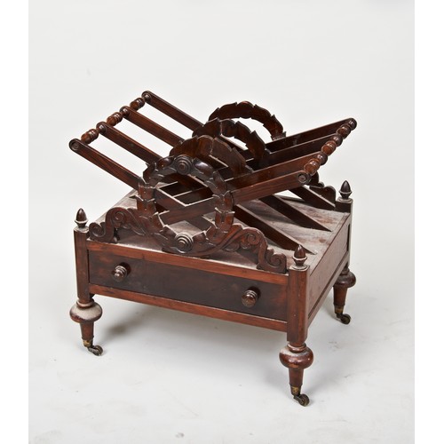 1563 - A GROUP OF FOUR MAHOGANY CANTERBURYS 19TH CENTURY One with imulated rosewood decoration (4)45cm, 46c... 
