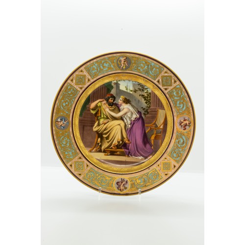 918 - A VIENNA STYLE CABINET PLATE