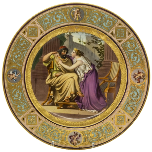 918 - A VIENNA STYLE CABINET PLATE