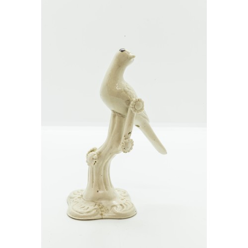 946 - A RARE SALTGLAZED FIGURE OF A BIRDCIRCA 1760