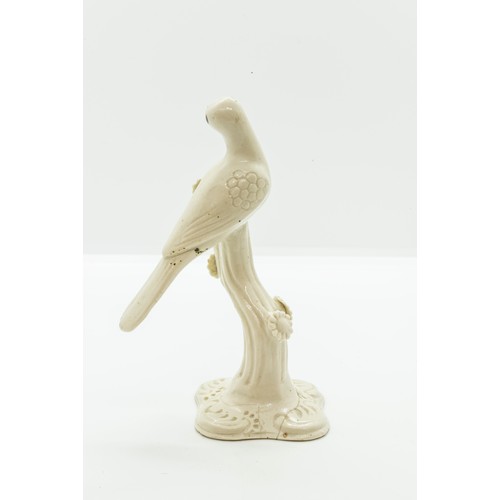 946 - A RARE SALTGLAZED FIGURE OF A BIRDCIRCA 1760