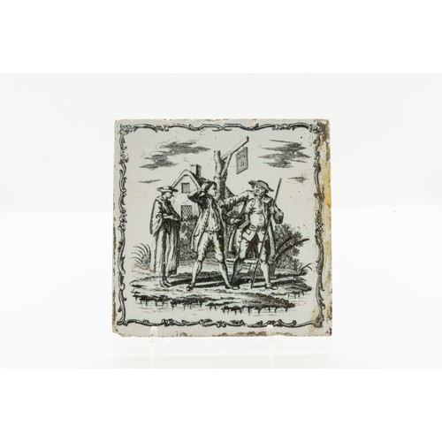 951 - FOUR LIVERPOOL DELFT SADLER TILEScirca 1760