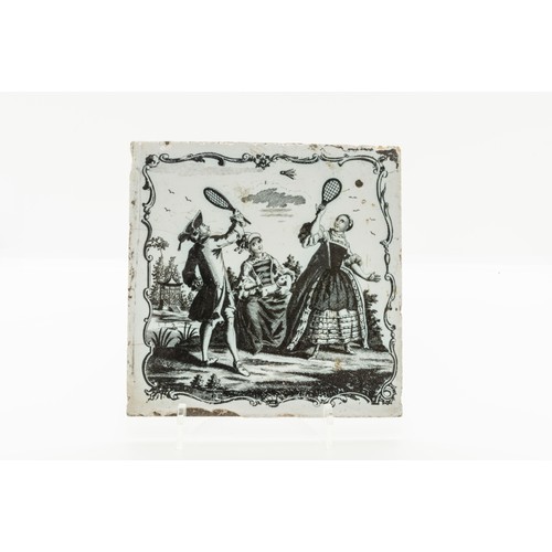 951 - FOUR LIVERPOOL DELFT SADLER TILEScirca 1760