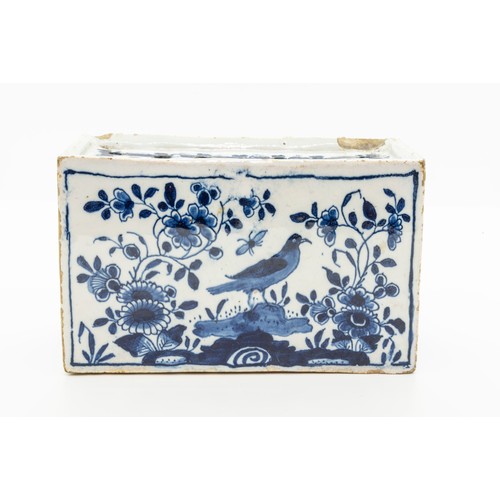 953 - TWO DELFT FLOWER BRICKS18th century, each similarly decorated