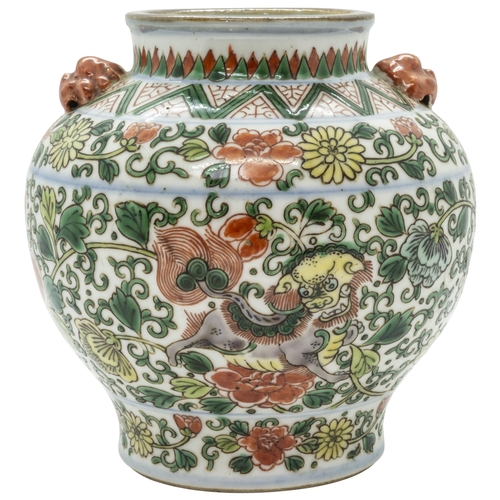 2017 - A CHINESE TRANSITIONAL STYLE VASE20TH CENTURY15cm high PROVENANCE: Acquired at auction in 1978.... 