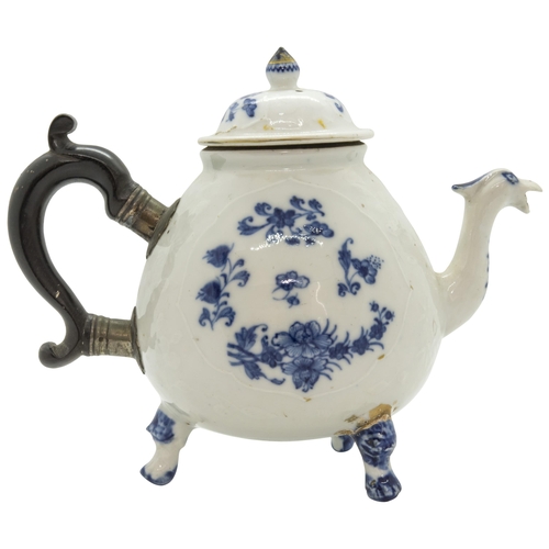 2037 - RARE BLUE AND WHITE TEAPOT