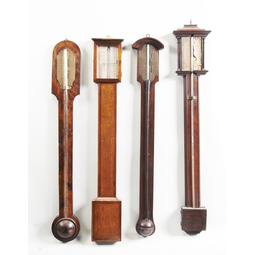 1447 - A GROUP OF EIGHT ASSORTED STICK BAROMETERS18TH / 19TH CENTURYvarious makers90cm - 99cm high... 