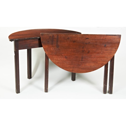 1691 - A RARE GEORGE III MAHOGANY FOLDING CENTRE TABLECIRCA 1760in two parts 99cm wide, 71cm high, 49cm dee... 