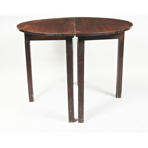 1691 - A RARE GEORGE III MAHOGANY FOLDING CENTRE TABLECIRCA 1760in two parts 99cm wide, 71cm high, 49cm dee... 