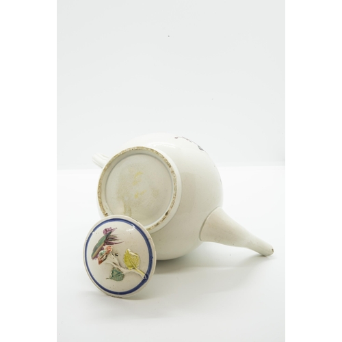 987 - A PEARLWARE TEAPOTCirca 1800, 15cms high