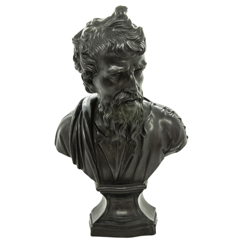 1000 - A WEDGWOOD BASALT BUST OF PLATOLate 18th Century, 38cms high