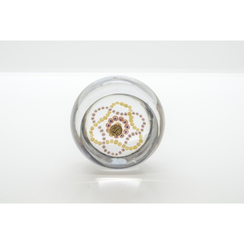 1249 - A BACCARAT PAPERWEIGHT19th century, with twin entwinned garlands and Baccarat lable to verso, 7cms w... 