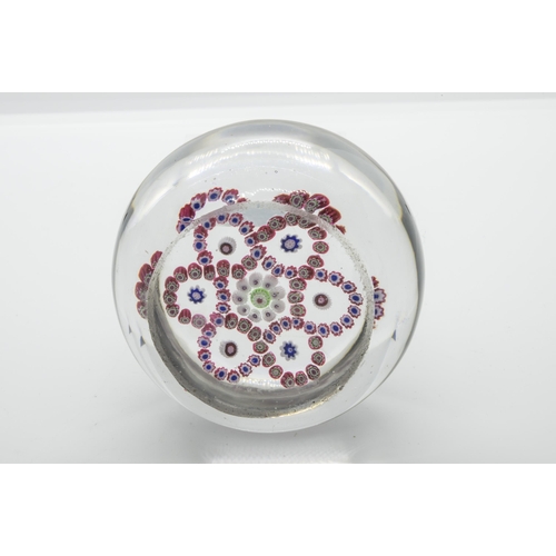 1253 - A DOUBLE GARLAND PAPERWEIGHT, PROBABBLY BACCARATLate 19th century, 8cms