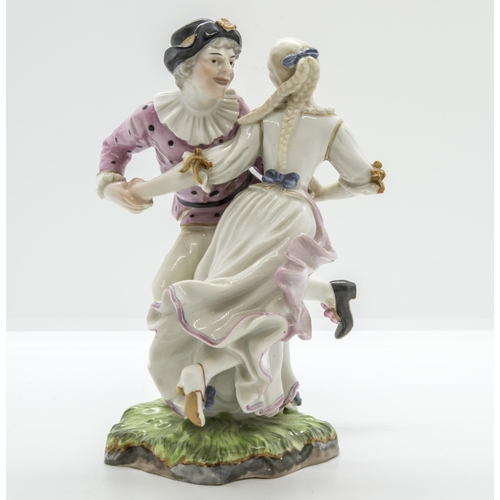 1092 - A HOCSHST FIGURAL GROUP OF DANCERSCirca 1775, 15cms high