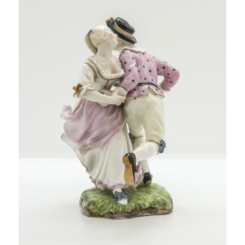 1092 - A HOCSHST FIGURAL GROUP OF DANCERSCirca 1775, 15cms high