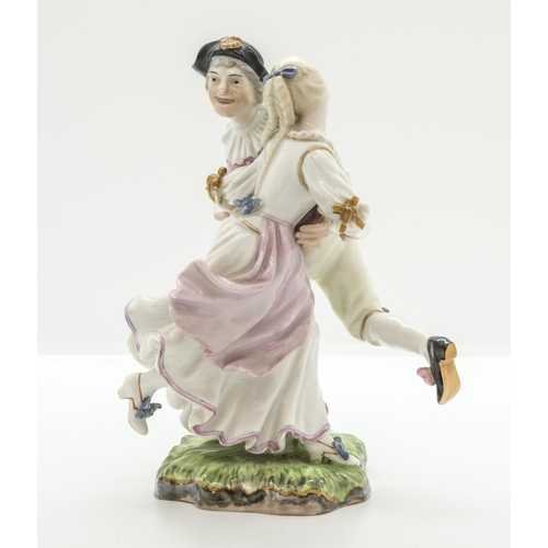 1092 - A HOCSHST FIGURAL GROUP OF DANCERSCirca 1775, 15cms high