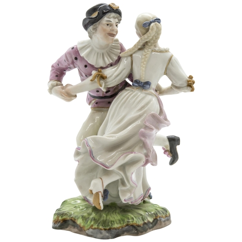 1092 - A HOCSHST FIGURAL GROUP OF DANCERSCirca 1775, 15cms high