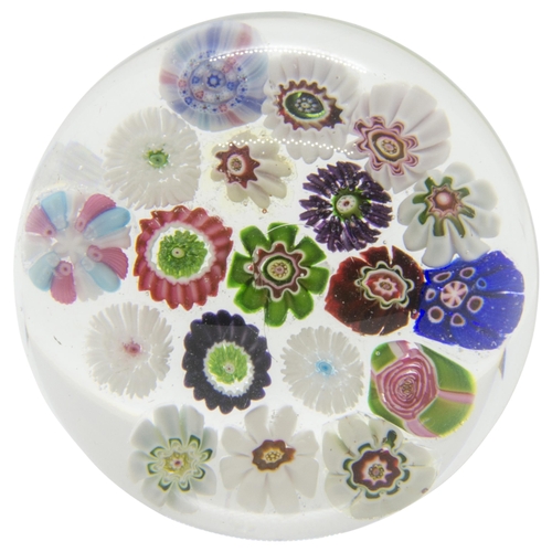 1259 - A CLICHY MILLERFIORE PAPERWEIGHT19th century, with Clichy rose, 6.5cms