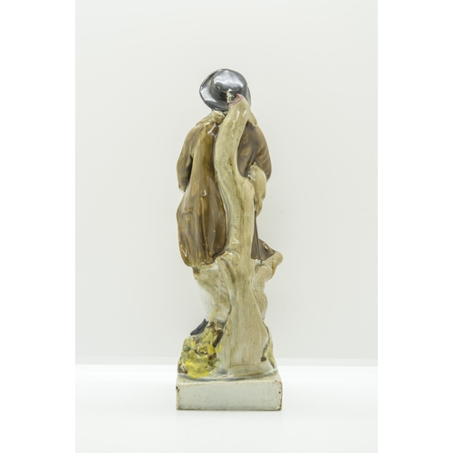 1120 - A PEARLWARE FIGURE ENTITLED 'BAG-PIPER'Cira 1820, probably Ralph Wood, 22 cms high