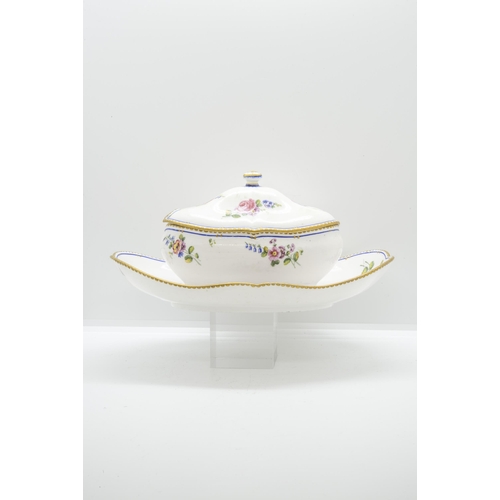 1133 - A SEVRES SUCRIER DE MONSIEUR LE PREMIER18th century, 23cms wide