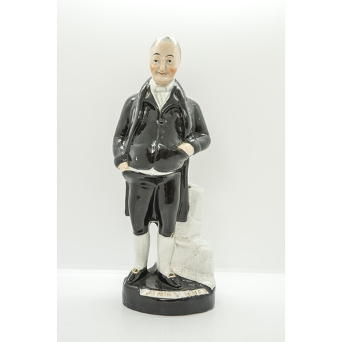 1161 - A STAFFORDSHIRE FIGURE OF JAMES 'JEMMY' WOODMid 19th Century, 30cms high