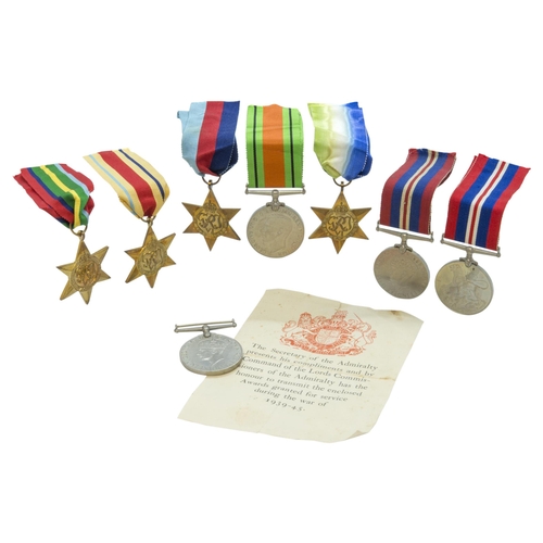 670 - A GROUP OF UN-NAMED WWII MEDALS AND OTHER WWI MEDALS