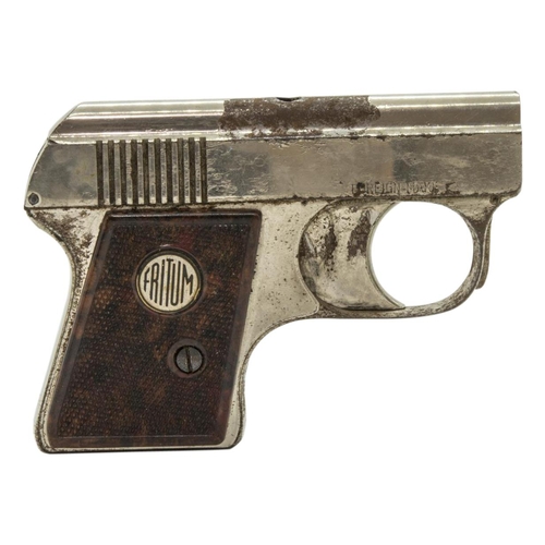 676 - A FRITUM NICKEL PLATED STARTING PISTOL