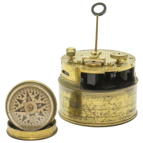 1421 - A POCKET SEXTANT BY ELLIOT BROTHERS, Strand London, the circular brass case engravedwith the name Wi... 