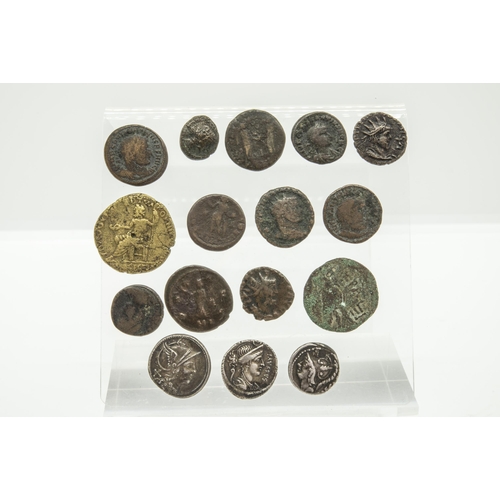 334 - ROMAN EMPIRE SILVER DENARIUS, HEAD OF ROMA WITH VICTORY VERSO ON HORSE BACK, a silver Denarius, Corn... 