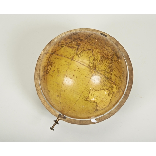 1487 - A 19TH CENTURY SMITH'S TERRESTRIAL GLOBE 'CONTAINING THE WHOLE OF THE LATEST DISCOVERIES' With a bra... 