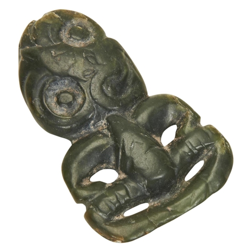 1346 - MAORI NEPHRITE HEI TIKI, NEW ZEALAND.7cms