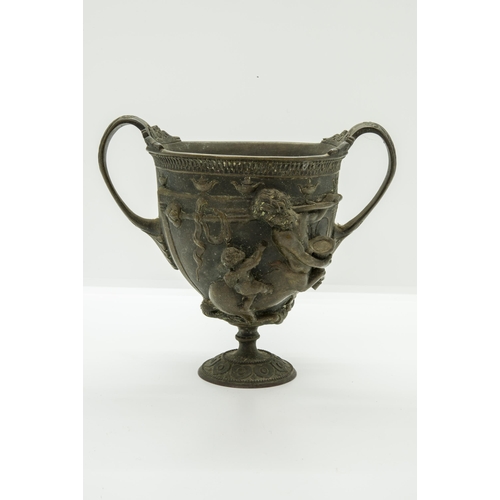 1831 - A BRONZE CUP AFTER AN ORIGINAL FOUND AT POMPEII IN THE CASA DELL' ARGENTERIA, another bronze vessel ... 