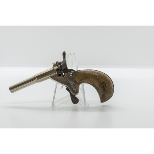 767 - T. HENSHAW, A FLINTLOCK PISTOL with brass barrel, the lock marked T. Henshaw, the stock of plain for... 