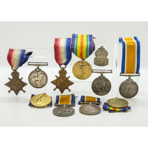 770 - M2 – 034419 PTE/SGNT A.E. JACOBS A.S.C. WWI Medal Group and other assorted WWI medals.